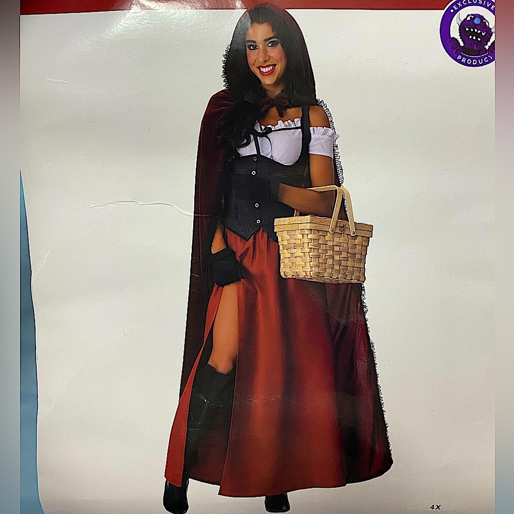 Halloween Little Red Riding Hood Costume 4X
